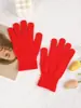 Explosões transfronteiriças luvas monocromáticas luvas de tricô quentes de inverno luvas para amantes de viagem luvas anticongelantes para passeios luvas adultas