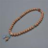 Pulsera de Doble Círculo de Sándalo Jade para Mujer DIY Diseño Nicho Flores de Boj con Pulsera Bodhi Verde Cuentas de Buda para Juego Cultural