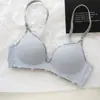 Ropa Interior Seamless de Malvavisco para Mujeres con Pechos Pequeños, Efecto Realzador y Agrandador, Sin Varillas, Anticaída, Recogida Lateral del Pecho, Sujetador Sexy