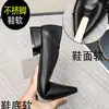 Zapatos Planos Negros Cómodos de Suela Blanda para Mujer, Adecuados para el Trabajo, Otoño 2025, Antideslizantes, Piel Suave, Punta Fina, Zapatos de Trabajo Profesionales