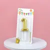 Velas digitales transfronterizas con colores degradados del 0 al 9, disponibles para decoración creativa de pasteles de cumpleaños para fiestas románticas en estilo ins