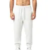 Pantalones Casuales para Hombre Europeos y Americanos Otoño e Invierno Exteriores Jacquard Pesado Textura Pantalones Deportivos Color Sólido Versátiles Diarios Pantalones Largos para Jogging