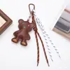 Nuevo Colgante Bolso Perro Dachshund de PU Estilo Miu Oso Erizo Llavero Decoración Accesorios de Cuero de Comercio Exterior Venta al por Mayor
