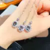Colgante de Espinela Natural Puro, Cristal Súper Rosa, Piedra Preciosa Transparente Grado 5A Tamaño 5*6mm, Plata 925 Incrustación de Precisión