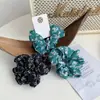 Inventario Mayorista de Comercio Exterior ¡Último Pedido! ¡Compra Grupal en Vivo! Goma para el Cabello Pequeña Floral Estilo Coreano Anillo de Intestino Grande Elegante Retro