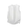 Colete Masculino G-Stone de Algodão Bambu Bordado com Logo Pequeno Manga Curta Caída Solta Camiseta Versátil Camada Base Fitness