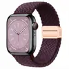 Para applewatchS10 correa elástica de nailon iwatchs9/8/7/6/5 tejida dorada nueva creativa