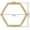 Bordado Cruzado Elástico Bordado Hexagonal Elástico Ranura Elástica Ajustable Bastidor Elástico para Bordado Bastidor de Bordado Herramienta para Punto de Cruz Accesorios