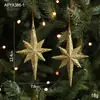 Colgante de Estrella Explosiva con Polvo Pegajoso, Estrella Octogonal Irregular, Adorno Colgante para Árbol de Navidad, Decoración para Colgar en Puerta, Decoración Navideña