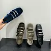 Sapatos Femininos Retro Quadrados de Salto Baixo 2026 Outono Novos Versáteis Sapatilhas Slip-On Estilo Suave Sapatos Mary Jane Tendência