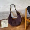 Otoño 2026 Nuevo Elegante Retro Versátil Estilo Melange Bolso de Media Luna Gran Capacidad Lujo Ligero Bolso de Hombro Único Cruzado
