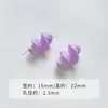 [Fantasia Rosa Roxa] Cone de Queijo Esmaltado Contas Estrela Corrente de Celular Contas Soltas Acessórios DIY Material Contas