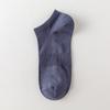Meias de barco masculinas Meias de malha de verão calcanhar invisível respirável absorvente de suor meias decotadas meias masculinas de cano baixo cor sólida