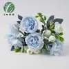 Flores Artificiales de Nuevo Producto Transfronterizas Flor de Seda Bosque de Flores Hortensia Peonía Flor Artificial Flor de Plástico Ramo de Boda Ramo Guía de Camino