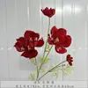 Casamento Vermelho Flor de Simulação Banquete de Bebê Chinês Banquete de Casamento Layout do Quarto de Casamento Flor Artificial Cor de Outono Série Caramelo Liderança de Estrada