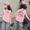2025 Nuevo Chaleco de Seda de Hielo para Niñas, Top Delgado de Verano sin Mangas para Niñas Mayores, Ropa de Verano Versátil y a la Moda