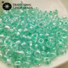 Cuentas de Semilla Preciosa Importadas de Chequia, 4 mm, Núcleo Teñido Perlado de Unicornio para Pulseras, Collares y Accesorios de Joyería Hechos a Mano