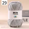 Ovillo de Hilo de Algodón Leche de 5 Hebras DIY Suéter para Muñeca Bufanda Sombrero Hilo de Algodón Algodón Material Transparente Fabricante de Hilo Venta al por Mayor