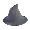 Chapéu de Bruxa Pontudo de Lã Transfronteiriço para Mulheres Amazon Chapéu de Tricô Outono e Inverno Chapéu de Mago Dobrável para Crianças