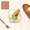 Simples Creative KTV Snack Prato Doméstico Vidro Prato Fruit Bowl Square Dessert Bowl Fruit Bowl Small Bowl