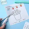 Tesoura de papelaria simples para estudantes Jerry caneta tesoura ins alto valor aço inoxidável portátil multifuncional tesoura de escritório