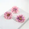 Cabeza de Crisantemo Simulada Flor Falsa de Boda Flor de Seda Guirnalda DIY Hecha a Mano Material de Decoración Navideña Adorno de Cabeza Dinastía Han Arte Floral