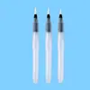 Conjunto de 6 Canetas Pincel de Água com Cerdas de Nylon Brancas e Cabos de Plástico, Canetas de Mistura Preenchidas com Água, Canetas de Pintura com Armazenamento de Água, Canetas Pincel, Canetas de Aquarela