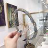 Acessórios de Cabelo Coreanos de Nova Qualidade Estilo Coreano Simples Faixas de Diamantes Tecidas à Mão Super Brilhantes Borda Fina Aro de Cabelo Tiara Cabelo Prensado para Mulheres