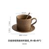 Xícara de Café Retrô Mimosa Cerâmica Medieval Xícara de Alto Valor Caneca Conjunto de Xícara e Pires para Chá da Tarde com Colher
