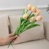 Flores de Tulipán, Arreglos Florales Artificiales, Decoración de Habitaciones, Adornos Florales, Ramos de Flores Secas Eternas, Plantas Verdes para Sala de Estar