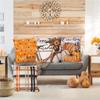 Nuevo Otoño Transfronterizo Acción de Gracias Calabaza Arce Coche Lino Impreso Almohada Almohada de Cintura Decoración de Habitación Cojín de Sofá