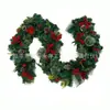 Guirlanda de Natal para Pendurar na Porta 180/270cm Decorações Artificiais Árvore de Natal Rattan Enfeites Pendurados Layout de Cena Porta
