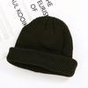 Chapéu de lã tricotado com placa leve de cor sólida estilo coreano, para homens e mulheres, combinando, simples, outono e inverno, quente, pulôver, moderno