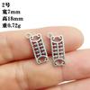 Colgante de moneda de plata Xizang vintage estilo nacional carácter de la suerte ábaco calabaza colgante pequeño accesorios de adornos tejidos a mano diy