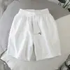 Pantalones de Malla de Seda de Hielo de Secado Rápido de Cinco Cuartos para Hombre, Shorts de Verano Finos con Cintura Elástica y Cordón, Transpirables, Deportivos, de Playa