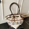Bolsa de Felpa Transfronteriza para Mujer, Bolsa de Gran Capacidad, Nuevo Bolso Tote Versátil de Hombro y Axila para Primavera 2026 para el Trabajo y los Viajes