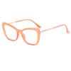 Europa y Estados Unidos nuevo armazón de TR espejo plano Moda Ojo de Gato armazón de gafas pata de metal nicho personalidad armazón de gafas