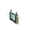 Sistema de control de acceso peatonal de doble torniquete para puerta inteligente AB de laboratorio, con capacidades de huella dactilar, reconocimiento facial y lectura de tarjetas, con una puerta batiente multifuncional