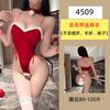 Novo Pijama Cosplay de Natal Outono e Inverno Veludo Coreano Quente e Interessante Lingerie Não Precisa Tirar Pijama com Suspensório Feminino 4509