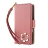 Capa para Celular Factory Adequada para iPhone 17 Pro com Padrão Lichia, Capa Flip para Apple 16/15 com Porta-Cartões, Capa de Couro 13 Atacado