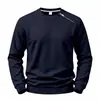 Sudadera Casual de Forro Polar Lisa Suelta para Hombre Otoño/Invierno 2026 con Cremallera Diagonal Única y Cuello Redondo