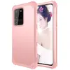 Para Samsung S20plus funda de teléfono móvil tres en uno funda protectora tres anti-caída S21 attr funda de cuero de silicona