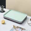 Paja de Trigo Hogar Sala de Estar Plato de Frutas Plato Rectangular Plato de Punta Plato para Ensaladas Bandeja para Juego de Té de Hotel Plato para Comida Rápida