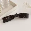 Pinza para el pelo de plátano con lazo de lunares estilo coreano para mujer, adecuada para cabello voluminoso en la parte posterior de la cabeza, pinza de garra para coleta alta, pinza vertical, pinza de torsión de alta gama