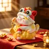Gato Dourado Trazendo Sorte Figura de Caixa Surpresa Gato de Desenho Animado Ornamento de Mesa Boa Sorte Brinquedo da Moda Presente Artesanato de Resina Atacado