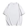 Camiseta de algodón de 260 g, tendencia nacional, antibacteriana, de gran peso, con hombros caídos, cuello redondo, ropa de grupo, publicidad, camiseta cultural, logotipo personalizado impreso.