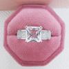 Joyería Transfronteriza Europea y Americana Lujo Ligero Micro-incrustado Anillo de Zircón AAA Mujeres en stock f205