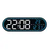 Reloj de Estilo Geométrico Simple, Reloj Decorativo para Sala de Estar y Comedor, Reloj Electrónico LED Multifuncional, Reloj de Dormitorio Gh9009