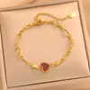 Pulsera Colgante de Acero Inoxidable para Comercio Exterior Transfronterizo, No se Desvanece, Lujo Ligero, Sensación de Alta Gama, Pulsera de Acero de Titanio Apilable, Joyería para Mujer