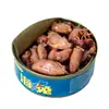Botanas de mariscos picantes de almejas enlatadas listas para comer, almejas, abulón, ostras, colas de langosta, botanas para ver series maratón